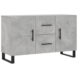 vidaXL Buffet gris b&eacute;ton 100x36x60 cm bois d'ing&eacute;nierie
