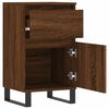 vidaXL Buffets 2 pcs ch&ecirc;ne marron 40x35x70 cm bois d'ing&eacute;nierie