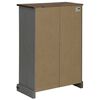 vidaXL Armoire à vin HALDEN casiers à vin porte coulissante gris pin