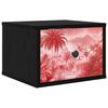 vidaXL Cabinet de chevet mural AACHEN Ch&ecirc;ne noir 36 x 33 x 25 cm