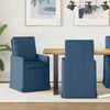 vidaXL Chaises de salle &agrave; manger 2 pcs Bleu 57 x 67 x 98 cm tissu