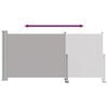 vidaXL Auvent lat&eacute;ral r&eacute;tractable de patio 120 x 300 cm Gris