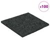 vidaXL Tapis de patio en granulat de caoutchouc Noir 9 x 9 x 0,3 cm