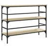 vidaXL Table console ch&ecirc;ne sonoma 100x32x75 cm bois d'ing&eacute;nierie