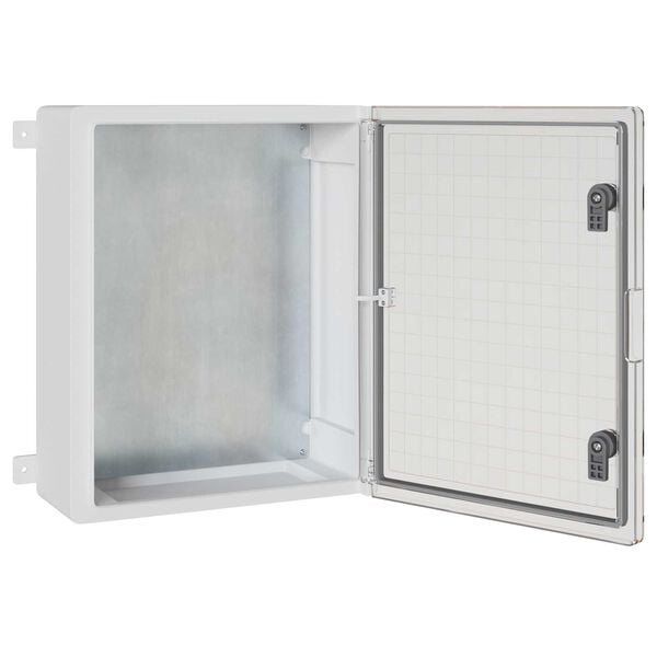 vidaXL Cabinet de Contr&ocirc;le Gris 40 x 24.5 x 50 cm Plastic ABS