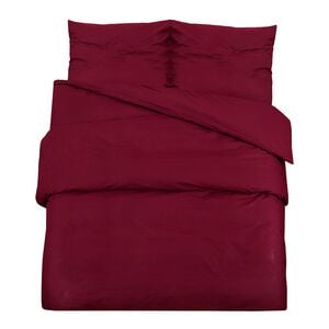 vidaXL Ensemble de housse de couette Bordeaux 200x220 cm Coton