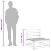 vidaXL Canapé de jardin sans accoudoirs repose-pieds bois pin massif