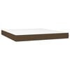 vidaXL Sommier &agrave; lattes de lit matelas LED Marron fonc&eacute; 180x200 cm
