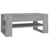 vidaXL Table basse sonoma gris 102x55x45 cm bois d'ing&eacute;nierie