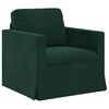 vidaXL Canap&eacute; 2 pcs Vert fonc&eacute; 138 x 78 x 80 cm Velours