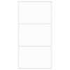 vidaXL Porte coulissante blanc 102,5x205 cm verre trempé aluminium