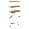 vidaXL &Eacute;tag&egrave;re pour machine &agrave; laver Ch&ecirc;ne artisanal 67 x 25 x 163 cm
