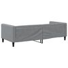 vidaXL Lit de repos sans matelas gris clair 90x200 cm tissu