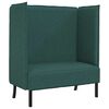 vidaXL Canap&eacute; &agrave; Haut Dossier 101cm Vert fonc&eacute; tissu