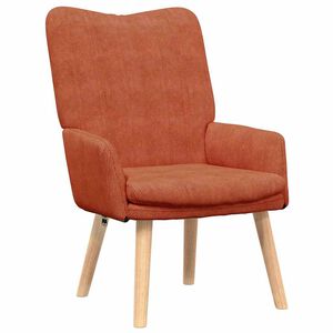 vidaXL fauteuil Rouge orange 63 x 67 x 94 cm tissu