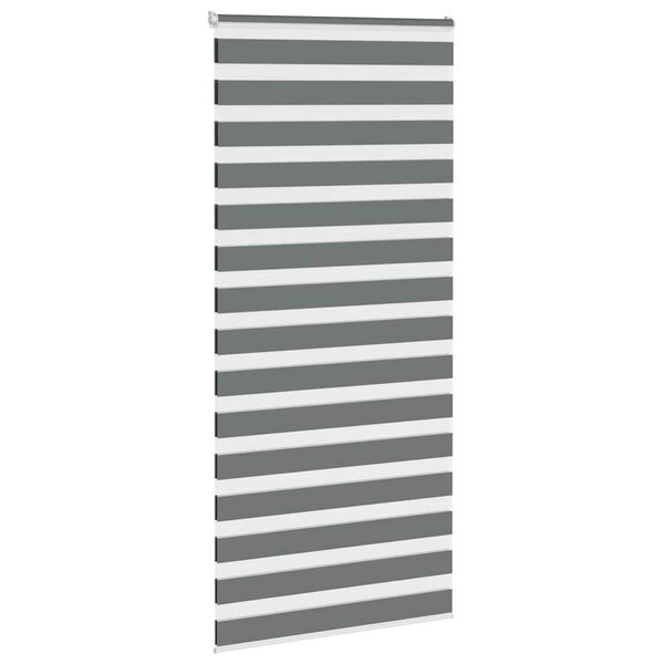 vidaXL Store z&egrave;bre gris fonc&eacute; largeur du tissu 95,9 cm polyester