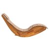 vidaXL Chaise longue &agrave; bascule avec coussin en bois massif d'acacia