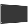 vidaXL Protection de cuisine Gris foncé 90 x 50 x 0,6 cm verre trempé