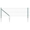 vidaXL Cl&ocirc;ture Euro avec des Pointes 10 x 0,8 m Acier recouvert de PVC