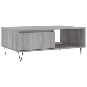 vidaXL Table basse sonoma gris 90x60x35 cm bois d'ing&eacute;nierie