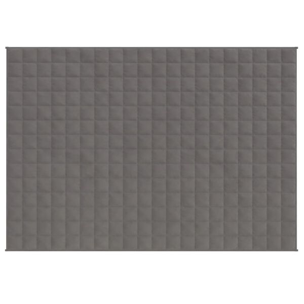 vidaXL Couverture lest&eacute;e Gris 152x203 cm 11 kg Tissu