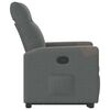 vidaXL Fauteuil inclinable Gris fonc&eacute; Tissu