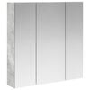 vidaXL Armoire Miroir de Salle de Bain Gris b&eacute;ton 70 x 14,5 x 70 cm