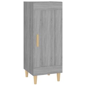 vidaXL Buffet Sonoma gris 34,5x34x90 cm Bois d'ing&eacute;nierie