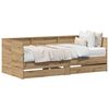 vidaXL Lit d'appoint Ch&ecirc;ne artisanal 90 x 200 cm Bois d'ing&eacute;nierie
