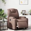 vidaXL Fauteuil inclinable &eacute;lectrique Marron Similicuir