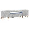 vidaXL Meuble TV LED ALKMAAR 153 x 35 x 43 cm Gris b&eacute;ton