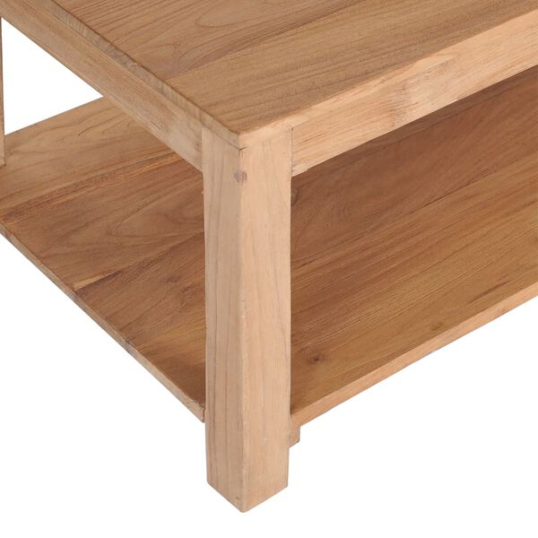 vidaXL Table basse 100x50x40 cm bois de teck massif