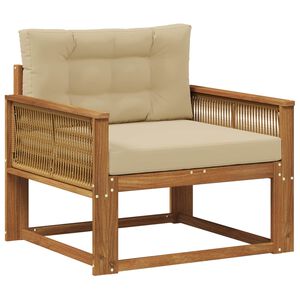 vidaXL Sofa de milieu ext&eacute;rieur Naturel