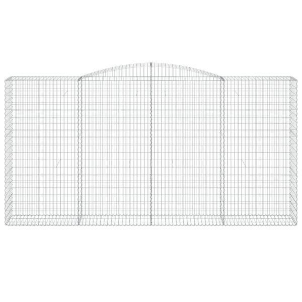 vidaXL Paniers &agrave; gabions arqu&eacute;s 25 pcs 400x50x200/220 cm Fer galvanis&eacute;
