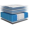vidaXL Matelas à ressorts ensachés moyen 90x200 cm