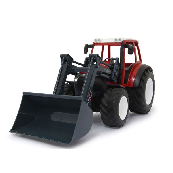 JAMARA Tracteur t&eacute;l&eacute;command&eacute; avec chargeur frontal Lindner Geotrac 1:16