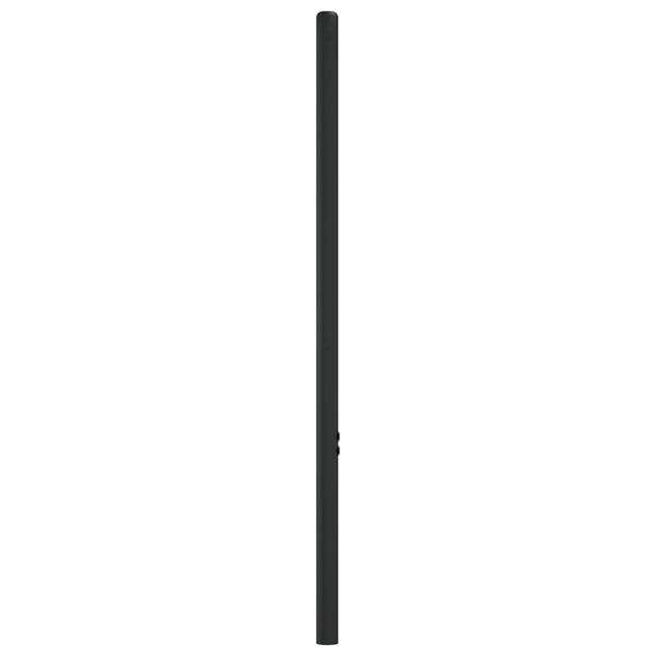 vidaXL T&ecirc;te de lit m&eacute;tal noir 75 cm