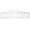 vidaXL Paniers à gabions arqués 12 pcs 200x30x40/60 cm Fer galvanisé