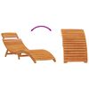 vidaXL Transat 2 pcs Marron 55 x 184 x 64cm Bois d'Acacia Massif