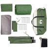 vidaXL Tente de camping 5 personnes vert imperméable