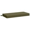 vidaXL Coussin de banc SOEST 100 % polyester Vert olive 60 x 40 x 8 cm