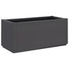 vidaXL Jardini&egrave;re gris fonc&eacute; 80x36x35 cm PP