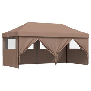 vidaXL Tente de f&ecirc;te Marron 292 x 580 x 315 cm Tissu Oxford
