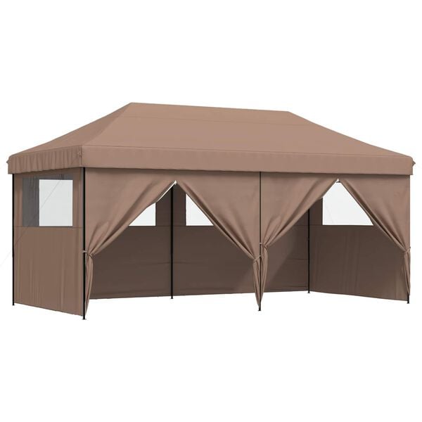 vidaXL Tente de f&ecirc;te Marron 292 x 580 x 315 cm Tissu Oxford
