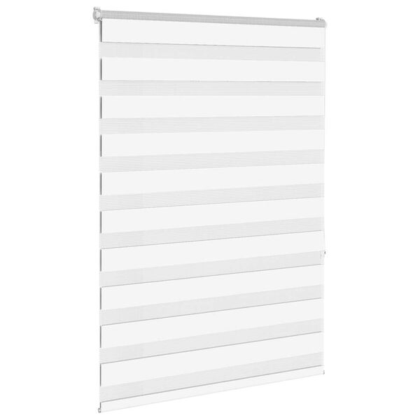 vidaXL Store z&egrave;bre blanc 110x150 cm largeur du tissu 105,9cm polyester