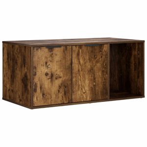 vidaXL Meuble pour caisse de chat Ch&ecirc;ne fum&eacute; 100 x 49 x 45 cm