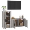 vidaXL Ensemble de meubles TV 2 pcs Sonoma gris Bois d'ingénierie