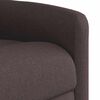 vidaXL Fauteuil de massage inclinable Marron foncé Tissu