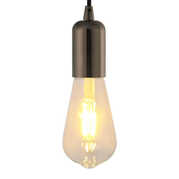 vidaXL Douilles de lampe 2 pcs noir brillant E27