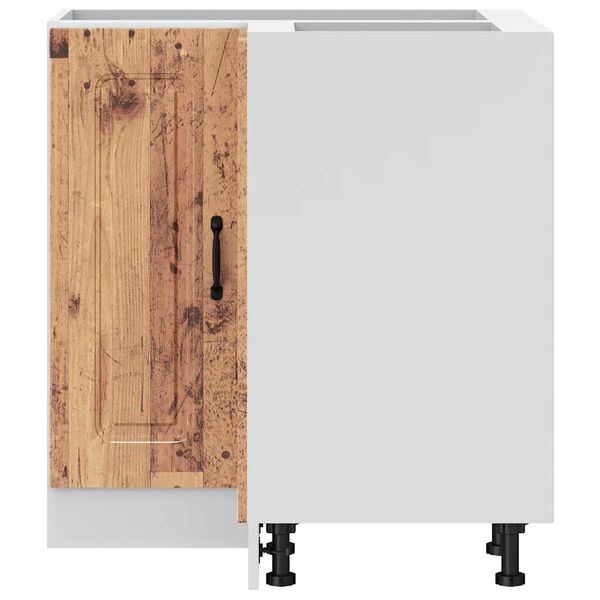 vidaXL Armoire d'angle de cuisine Kalmar vieux bois bois d'ing&eacute;nierie